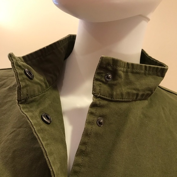 Lea & Viola Embellished Jacket Army Green Canvas - Picture 5 of 14